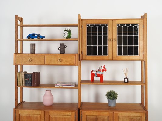 Danish System Bookcase in Oak by Henning Kjærnulf, 1960s-VND-1775414