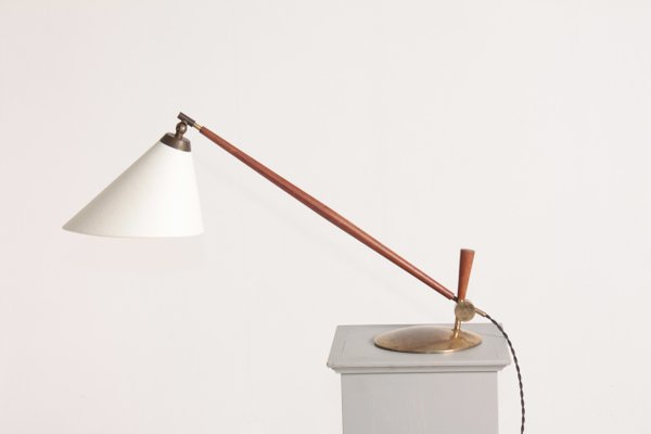 Danish Table Lamp by Thomas Valentiner, 1950s-FK-875500