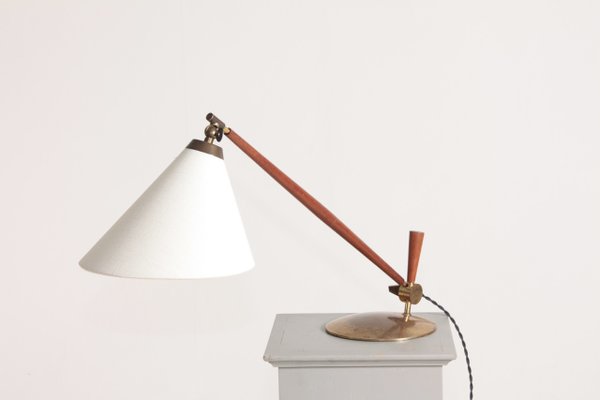 Danish Table Lamp by Thomas Valentiner, 1950s-FK-875500