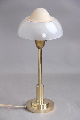 Danish Table Lamp in Brass & Glass from Fog and Mørup, 1920s-DQ-1798103