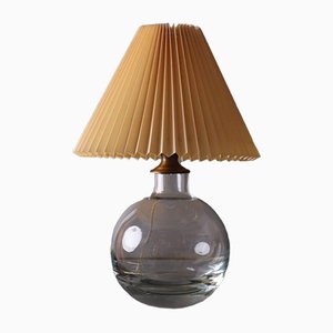 Danish Table Lamp in Crystal Glass, 1960s-ESB-1376654