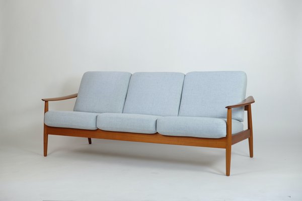 Danish Teak 3-Seater Sofa by Arne Vodder for France & Son, 1960s-ETX-1949306