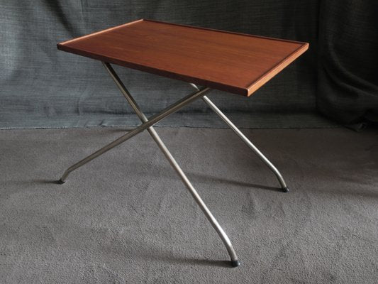 Danish Teak and Aluminium Coffee Table, 1960s-ED-765384