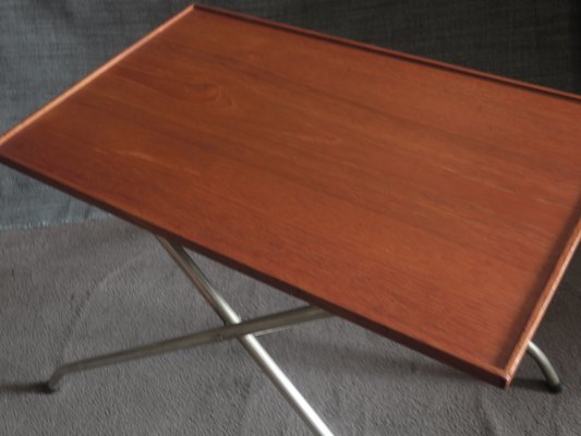 Danish Teak and Aluminium Coffee Table, 1960s-ED-765384