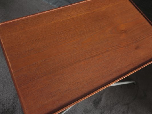 Danish Teak and Aluminium Coffee Table, 1960s-ED-765384