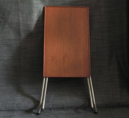 Danish Teak and Aluminium Coffee Table, 1960s-ED-765384