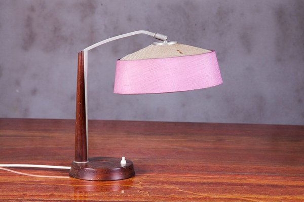 Danish Teak and Metal Table Lamp, 1950s-QVY-751165