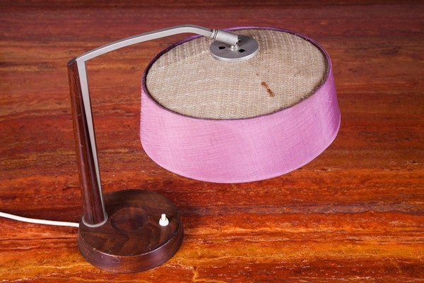 Danish Teak and Metal Table Lamp, 1950s-QVY-751165