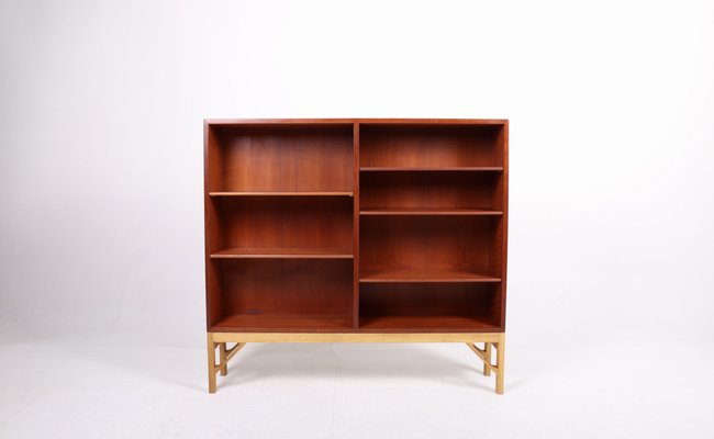 Danish Teak and Oak Bookcase by Børge Mogensen for Fdb, 1960s-FK-1332370