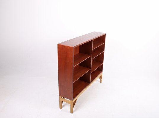 Danish Teak and Oak Bookcase by Børge Mogensen for Fdb, 1960s-FK-1332370