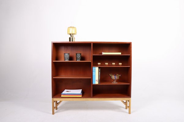 Danish Teak and Oak Bookcase by Børge Mogensen for Fdb, 1960s-FK-1332370