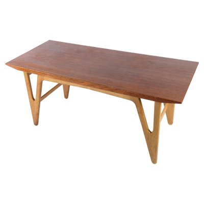 Danish Teak and Oak Coffee Table, 1960s-UY-1454052