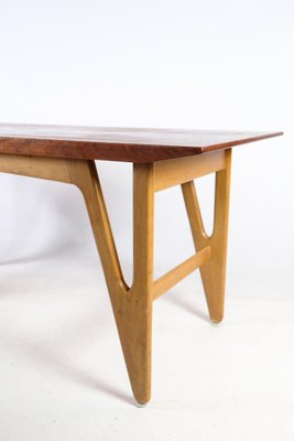 Danish Teak and Oak Coffee Table, 1960s-UY-1454052