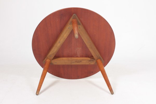 Danish Teak and Oak Coffee Table by Hans J. Wegner for Andreas Tuck, 1950s-FK-574972