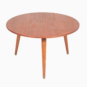 Danish Teak and Oak Coffee Table by Hans J. Wegner for Andreas Tuck, 1950s-FK-574972