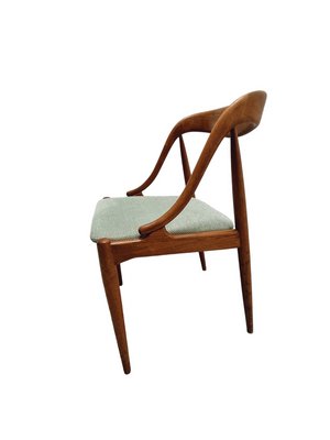 Danish Teak and Velvet No. 16 Dining Chairs attributed to Johannes Andersen, 1960s, Set of 6-SAK-1772388