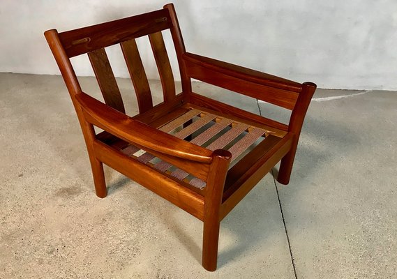 Danish Teak and Wool Easy Chairs from Dyrlund, 1960s, Set of 2-JP-947736