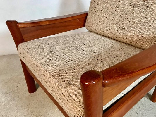 Danish Teak and Wool Easy Chairs from Dyrlund, 1960s, Set of 2-JP-947736