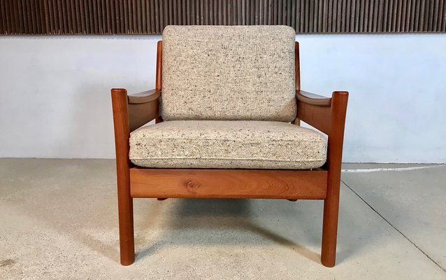 Danish Teak and Wool Easy Chairs from Dyrlund, 1960s, Set of 2-JP-947736