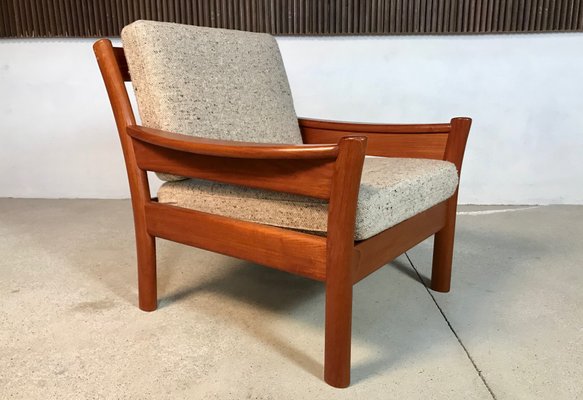 Danish Teak and Wool Easy Chairs from Dyrlund, 1960s, Set of 2-JP-947736