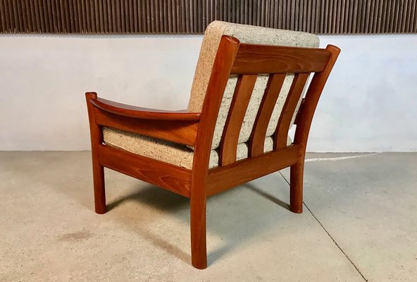 Danish Teak and Wool Easy Chairs from Dyrlund, 1960s, Set of 2-JP-947736