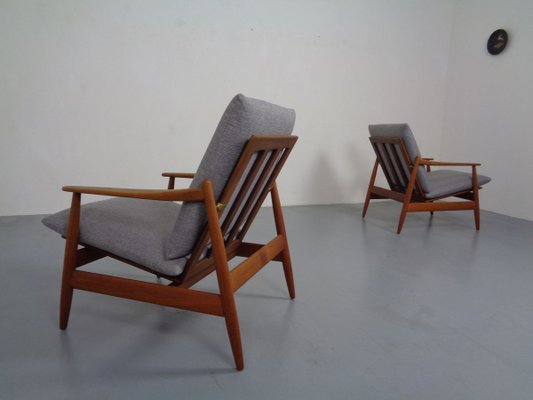 Danish Teak Armchair by Hans Olsen for Frem Røjle, 1960s-RDW-909014