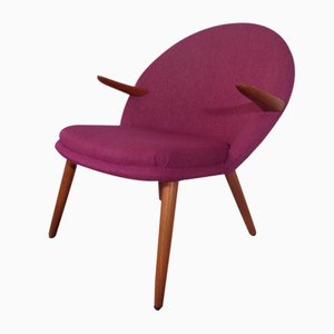 Danish Teak Armchair by Kurt Olsen for Glostrup, 1950s-RDW-691144