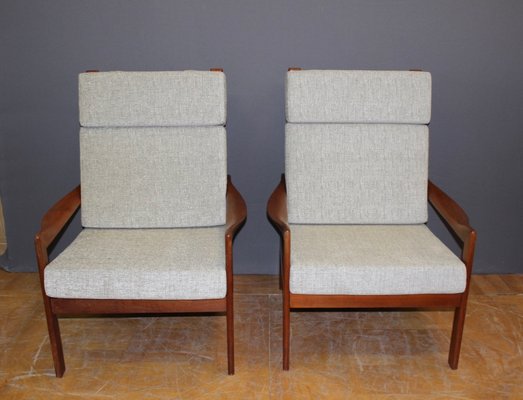 Danish Teak Armchairs, 1970s, Set of 2-BCR-935380