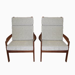 Danish Teak Armchairs, 1970s, Set of 2-BCR-935380