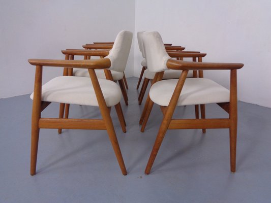 Danish Teak Armchairs by Svend Aage Eriksen for Glostrup, 1960s, Set of 6-RDW-1799077