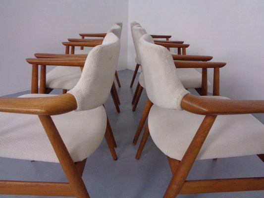 Danish Teak Armchairs by Svend Aage Eriksen for Glostrup, 1960s, Set of 6-RDW-1799077