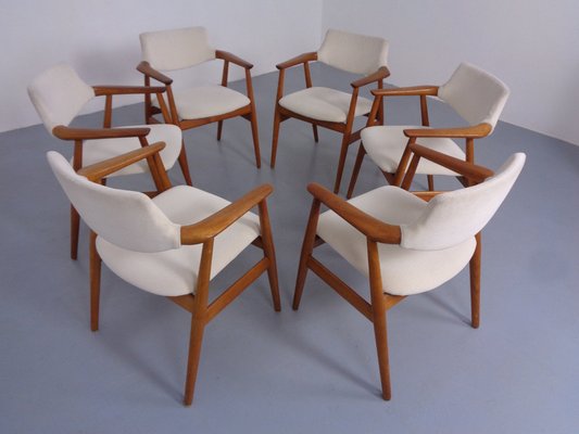 Danish Teak Armchairs by Svend Aage Eriksen for Glostrup, 1960s, Set of 6-RDW-1799077