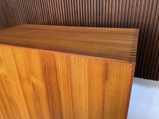 Danish Teak Bar Cabinet or Cupboard with Brass Details, 1960s-JP-1028531