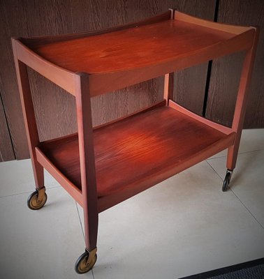 Danish Teak Bar Cart, 1960s-POM-549335