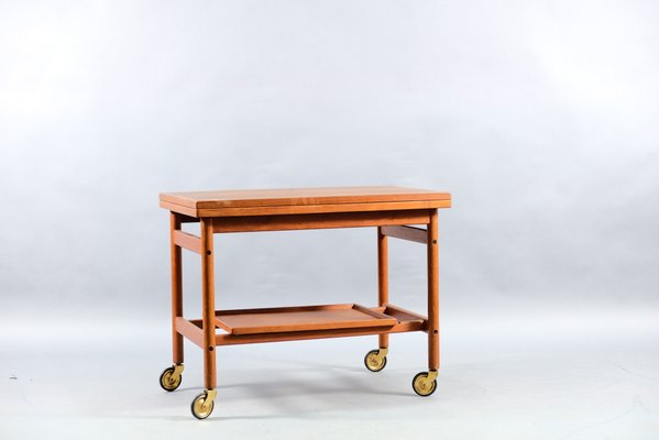 Danish Teak Bar Cart by Kurt Østervig for Jason, 1960s-CIP-782814