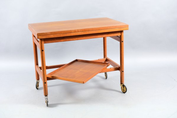 Danish Teak Bar Cart by Kurt Østervig for Jason, 1960s-CIP-782814