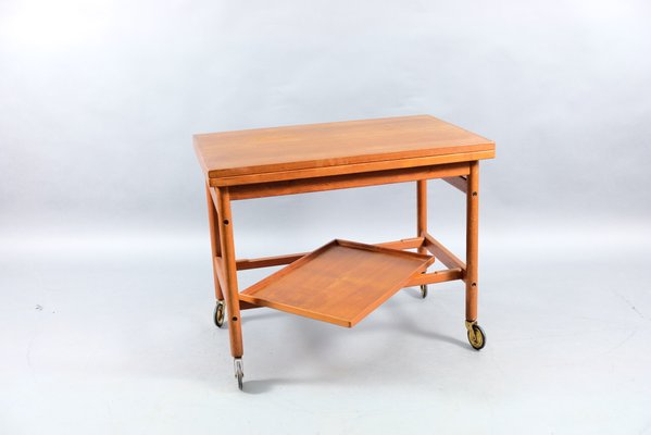 Danish Teak Bar Cart by Kurt Østervig for Jason, 1960s-CIP-782814