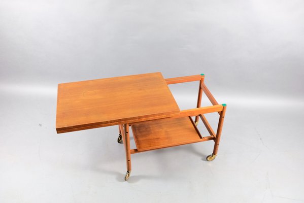 Danish Teak Bar Cart by Kurt Østervig for Jason, 1960s-CIP-782814