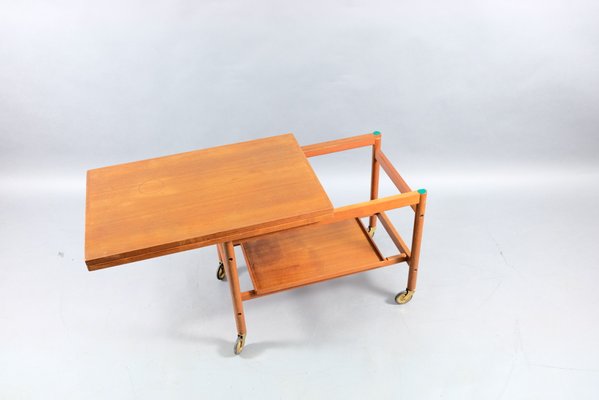 Danish Teak Bar Cart by Kurt Østervig for Jason, 1960s-CIP-782814