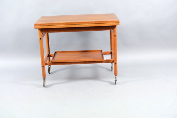 Danish Teak Bar Cart by Kurt Østervig for Jason, 1960s-CIP-782814