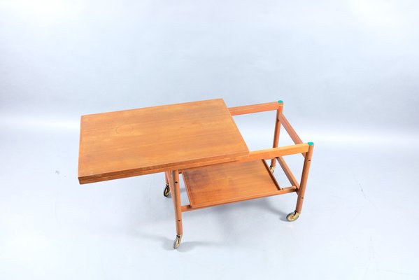 Danish Teak Bar Cart by Kurt Østervig for Jason, 1960s-CIP-782814