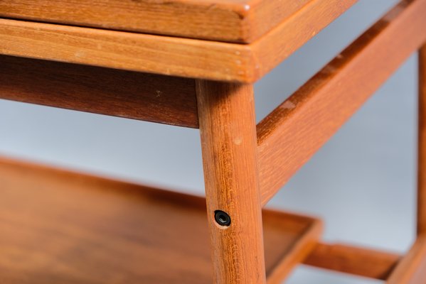 Danish Teak Bar Cart by Kurt Østervig for Jason, 1960s-CIP-782814