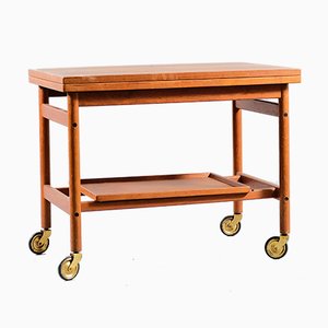 Danish Teak Bar Cart by Kurt Østervig for Jason, 1960s-CIP-782814