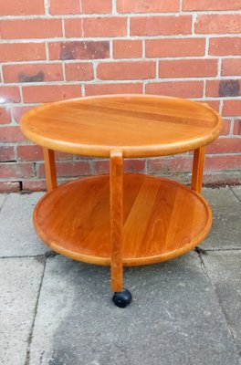 Danish Teak Bar Cart with Removable Tray, 1960s-GJF-1748592