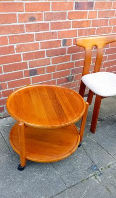 Danish Teak Bar Cart with Removable Tray, 1960s-GJF-1748592