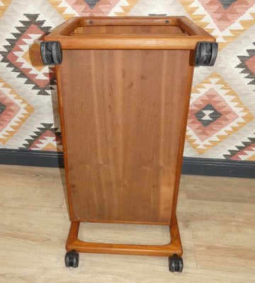 Danish Teak Bar Trolley with Drawer by Peter Brink for BR Møbler Gelsted, Denmark, 1960s-AFE-1371759