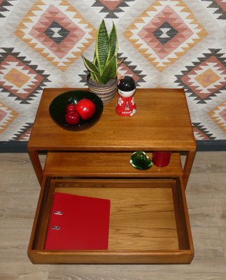 Danish Teak Bar Trolley with Drawer by Peter Brink for BR Møbler Gelsted, Denmark, 1960s-AFE-1371759