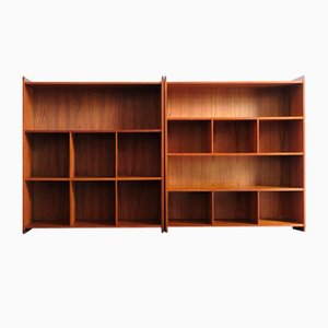 Danish Teak Bookcases by Grete Jalk, 1950s, Set of 2-CC-1132928