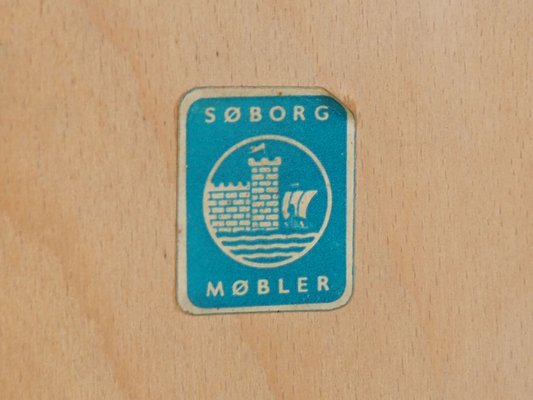 Danish Teak Cabinet by Børge Mogensen for Søborg Møbler, 1960s-VND-2018104