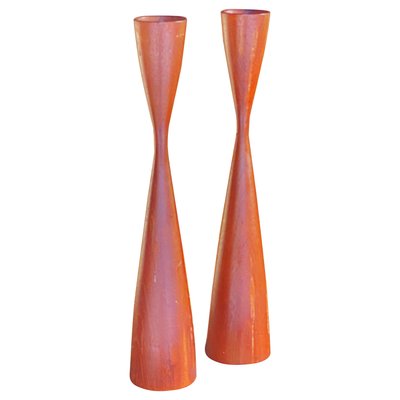 Danish Teak Candle Holder, 1950s, Set of 2-UR-1078952